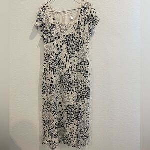 Garnet Hill 100% Silk Dress Size 6